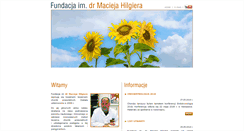 Desktop Screenshot of fundacjahilgiera.com