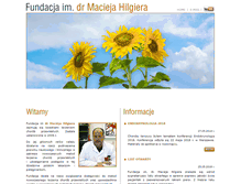 Tablet Screenshot of fundacjahilgiera.com